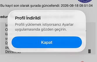 iPhone profil indirme izni ekranı